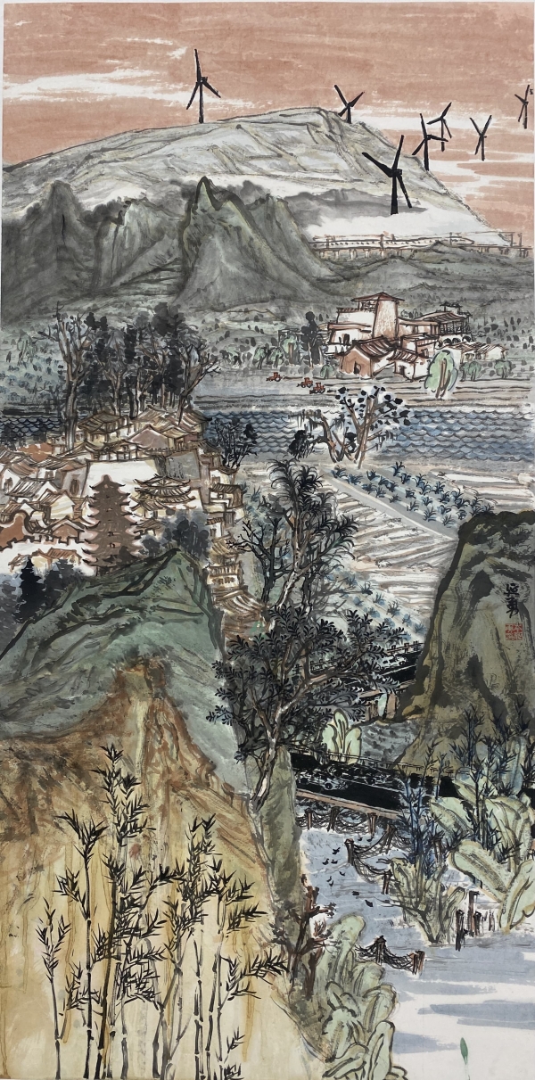 岑延勇《临贺春分》中国画.jpg