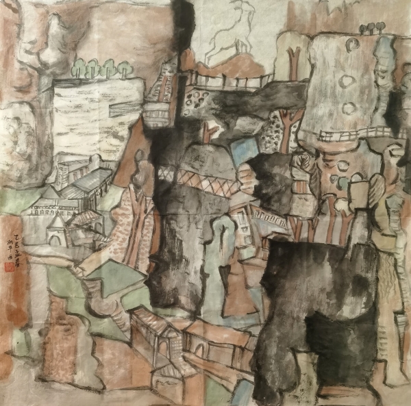 黄丽平《大桂山秘境》中国画.jpg