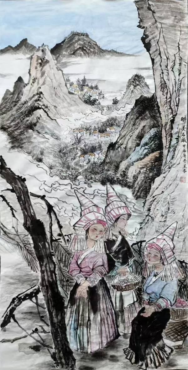 兰芬《醉美石城》中国画.jpg