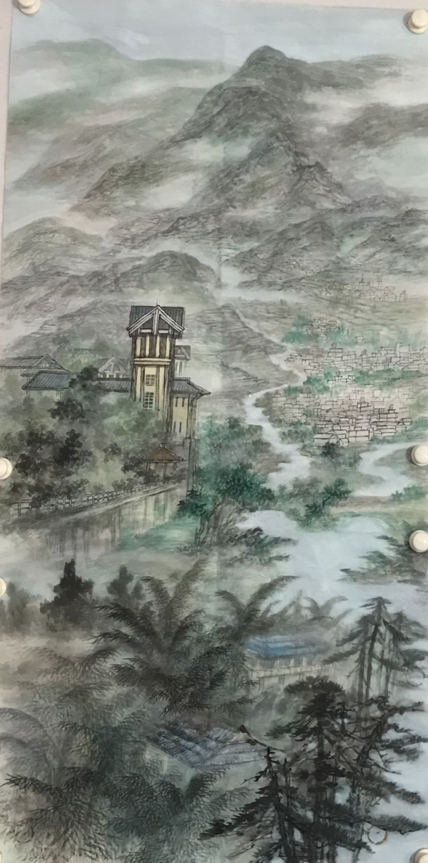 冼肇升《西溪温泉》中国画.jpg