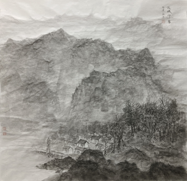 邹建超《故城印象》中国画.jpg